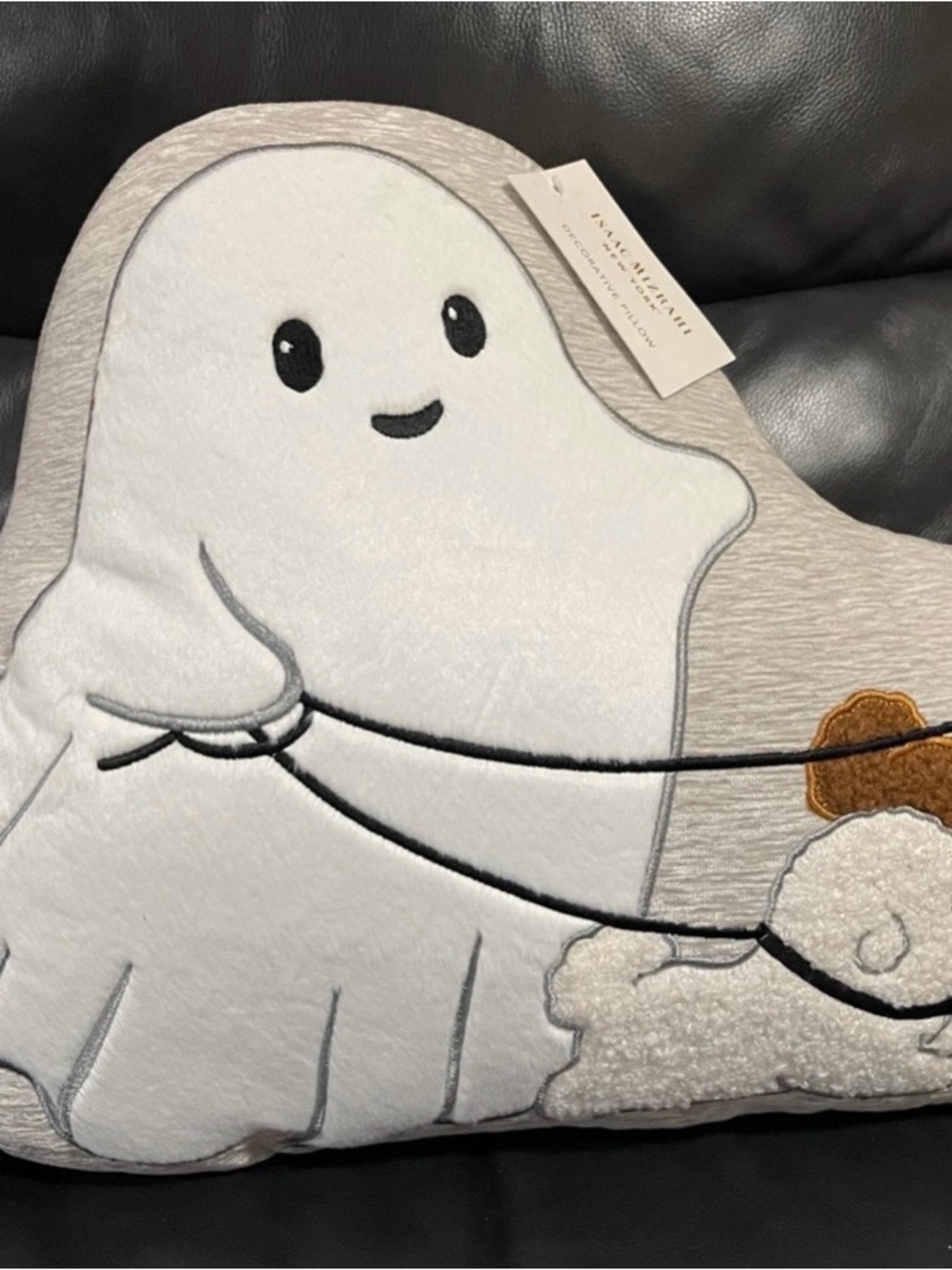 Halloween Isaac Mizrahi Spooky Ghost Walker Pillow